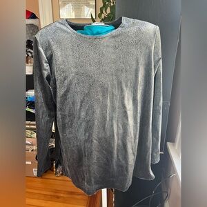 Caviar Metallic Long Sleeve Top